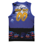 Custom Halloween New-Zealand Warriors Basketball Jersey Spooky Australia Mascot Rugby