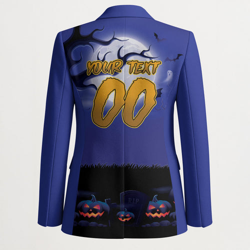 Custom Halloween New-Zealand Warriors Blazer Spooky Australia Mascot Rugby