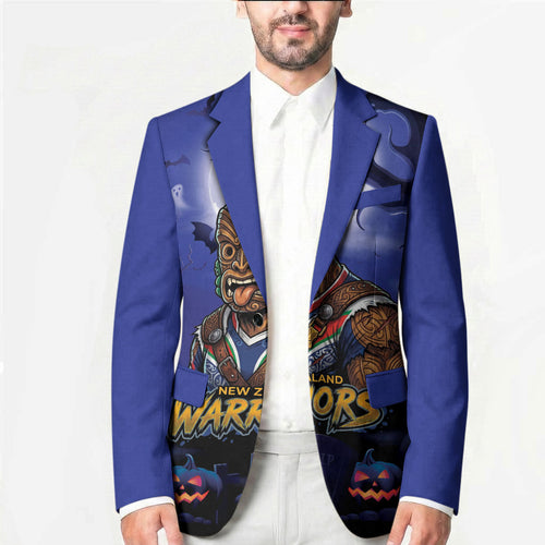 Custom Halloween New-Zealand Warriors Blazer Spooky Australia Mascot Rugby