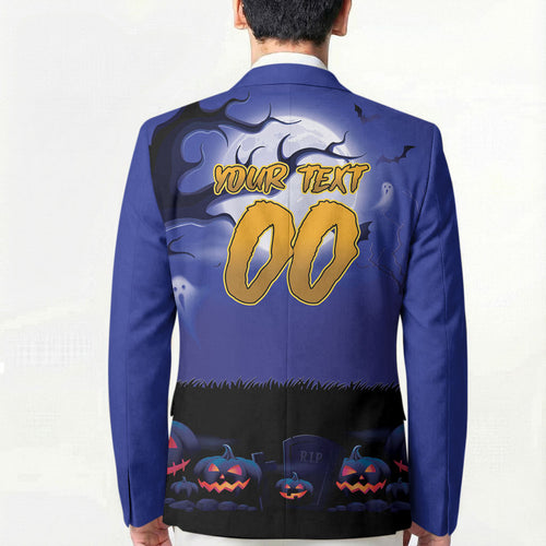 Custom Halloween New-Zealand Warriors Blazer Spooky Australia Mascot Rugby