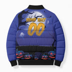Custom Halloween New-Zealand Warriors Bomber Puffer Jacket Spooky Australia Mascot Rugby