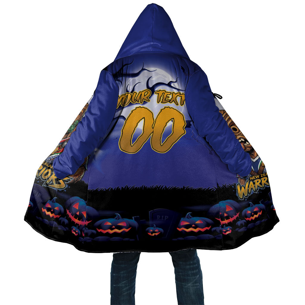 Custom Halloween New-Zealand Warriors Cloak Spooky Australia Mascot Rugby