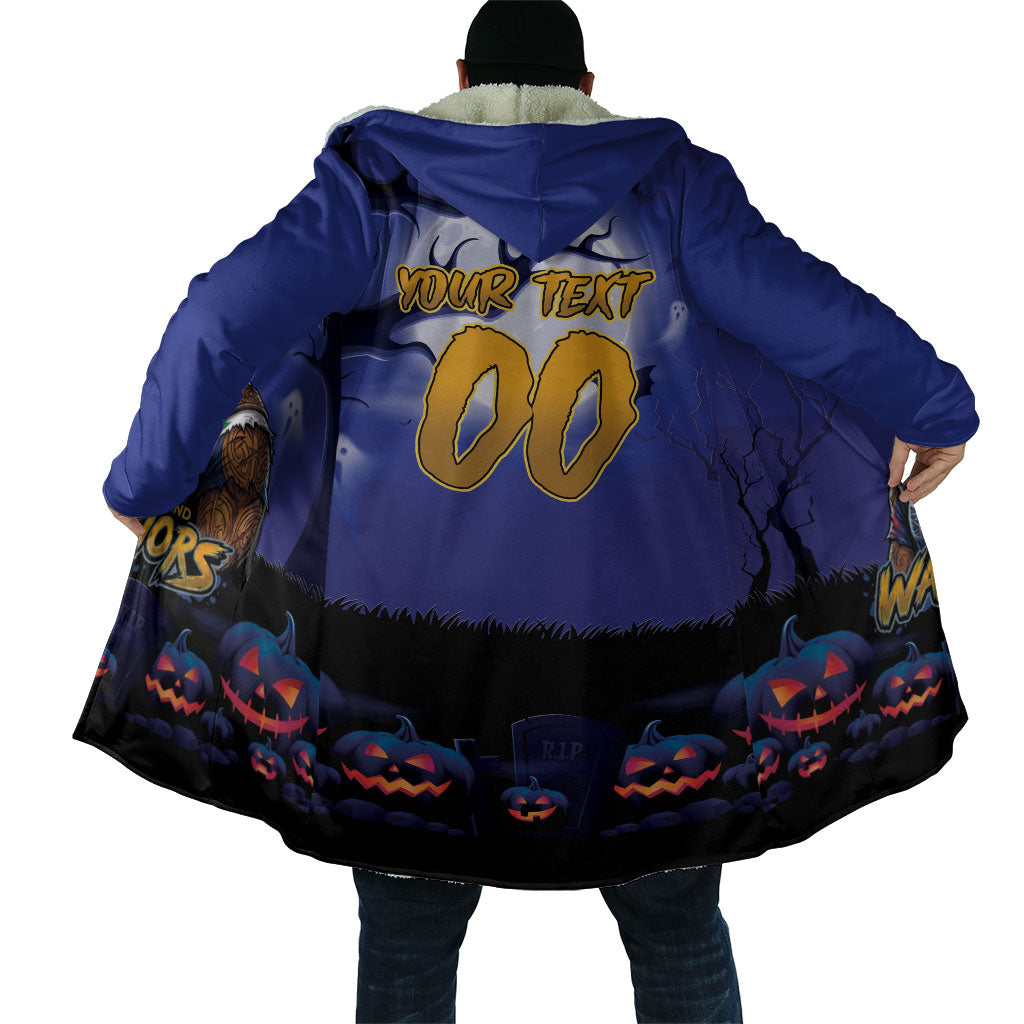 Custom Halloween New-Zealand Warriors Cloak Spooky Australia Mascot Rugby