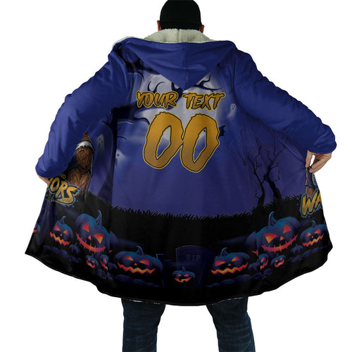 Custom Halloween New-Zealand Warriors Cloak Spooky Australia Mascot Rugby