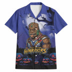 Custom Halloween New-Zealand Warriors Hawaiian Shirt Spooky Australia Mascot Rugby