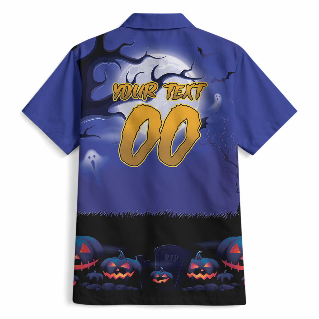 Custom Halloween New-Zealand Warriors Hawaiian Shirt Spooky Australia Mascot Rugby