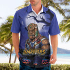 Custom Halloween New-Zealand Warriors Hawaiian Shirt Spooky Australia Mascot Rugby