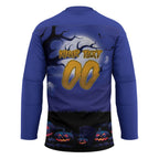 Custom Halloween New-Zealand Warriors Hockey Jersey Spooky Australia Mascot Rugby