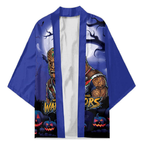 Custom Halloween New-Zealand Warriors Kimono Spooky Australia Mascot Rugby