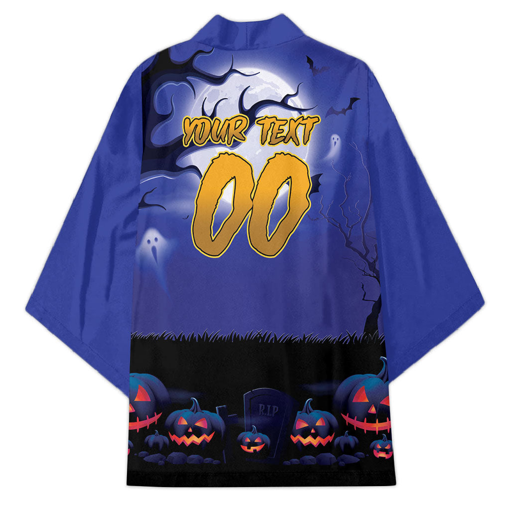 Custom Halloween New-Zealand Warriors Kimono Spooky Australia Mascot Rugby