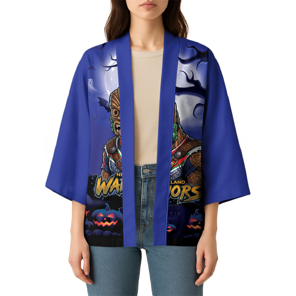 Custom Halloween New-Zealand Warriors Kimono Spooky Australia Mascot Rugby