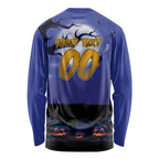 Custom Halloween New-Zealand Warriors Long Sleeve Shirt Spooky Australia Mascot Rugby