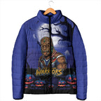 Custom Halloween New-Zealand Warriors Padded Jacket Spooky Australia Mascot Rugby