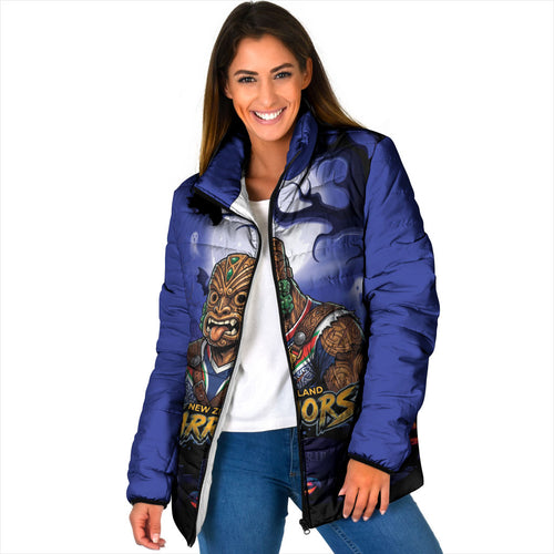 Custom Halloween New-Zealand Warriors Padded Jacket Spooky Australia Mascot Rugby