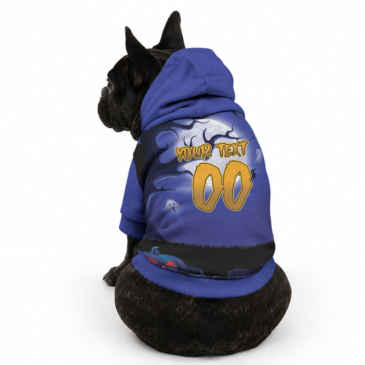 Custom Halloween New-Zealand Warriors Pet Hoodie Spooky Australia Mascot Rugby