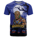Custom Halloween New-Zealand Warriors T Shirt Spooky Australia Mascot Rugby