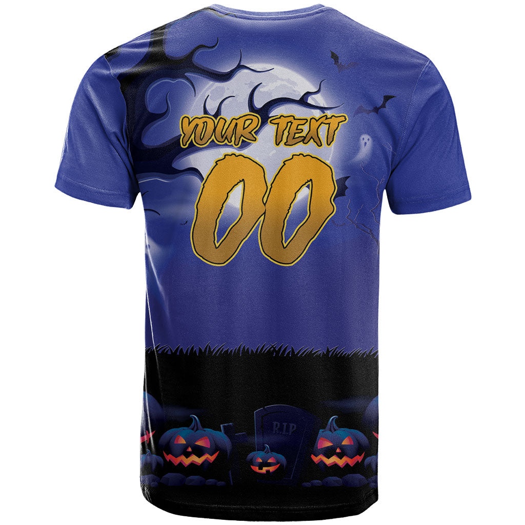 Custom Halloween New-Zealand Warriors T Shirt Spooky Australia Mascot Rugby