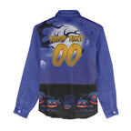 Custom Halloween New-Zealand Warriors Women Casual Shirt Spooky Australia Mascot Rugby