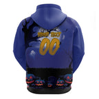 Custom Halloween New-Zealand Warriors Zip Hoodie Spooky Australia Mascot Rugby