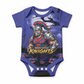Custom Halloween Newcastle Knights Baby Onesie Spooky Australia Mascot Rugby