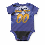 Custom Halloween Newcastle Knights Baby Onesie Spooky Australia Mascot Rugby