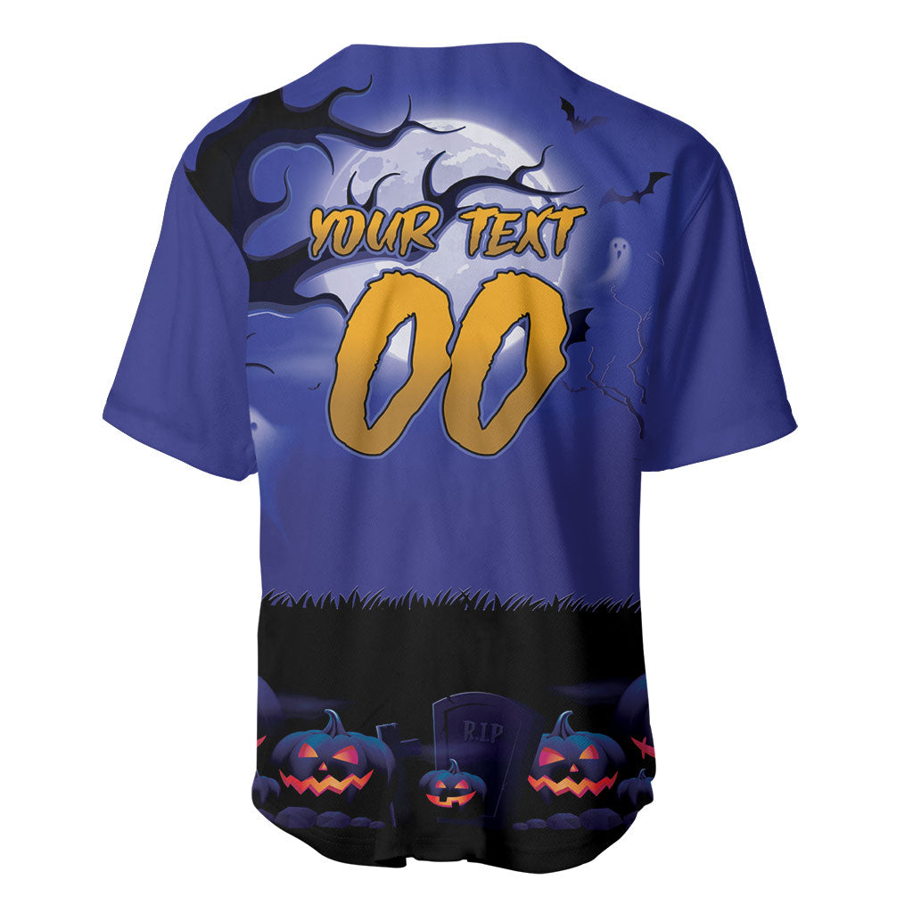 Custom Halloween Newcastle Knights Baseball Jersey Spooky Australia Mascot Rugby