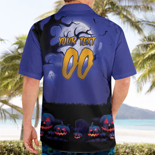 Custom Halloween Newcastle Knights Hawaiian Shirt Spooky Australia Mascot Rugby