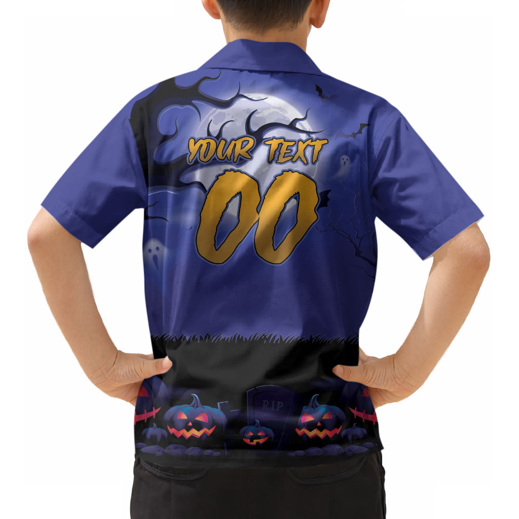 Custom Halloween Newcastle Knights Kid Hawaiian Shirt Spooky Australia Mascot Rugby