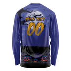 Custom Halloween Newcastle Knights Long Sleeve Shirt Spooky Australia Mascot Rugby