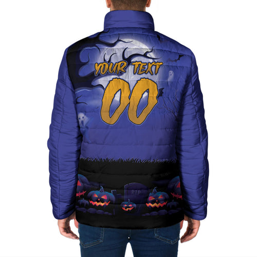 Custom Halloween Newcastle Knights Padded Jacket Spooky Australia Mascot Rugby