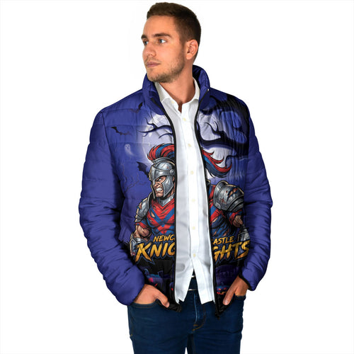 Custom Halloween Newcastle Knights Padded Jacket Spooky Australia Mascot Rugby