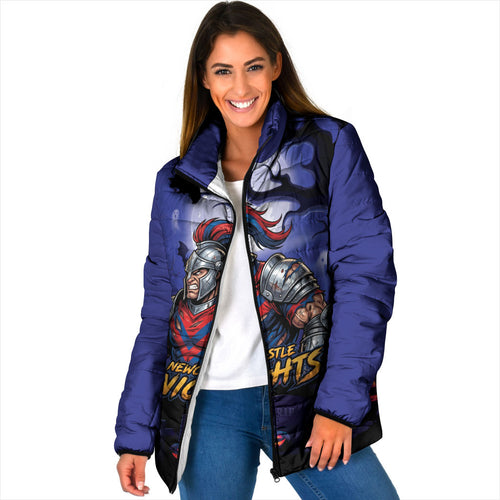 Custom Halloween Newcastle Knights Padded Jacket Spooky Australia Mascot Rugby