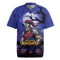 Custom Halloween Newcastle Knights Rugby Jersey Spooky Australia Mascot Rugby