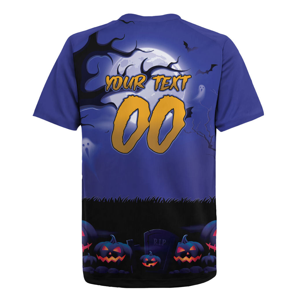Custom Halloween Newcastle Knights Rugby Jersey Spooky Australia Mascot Rugby