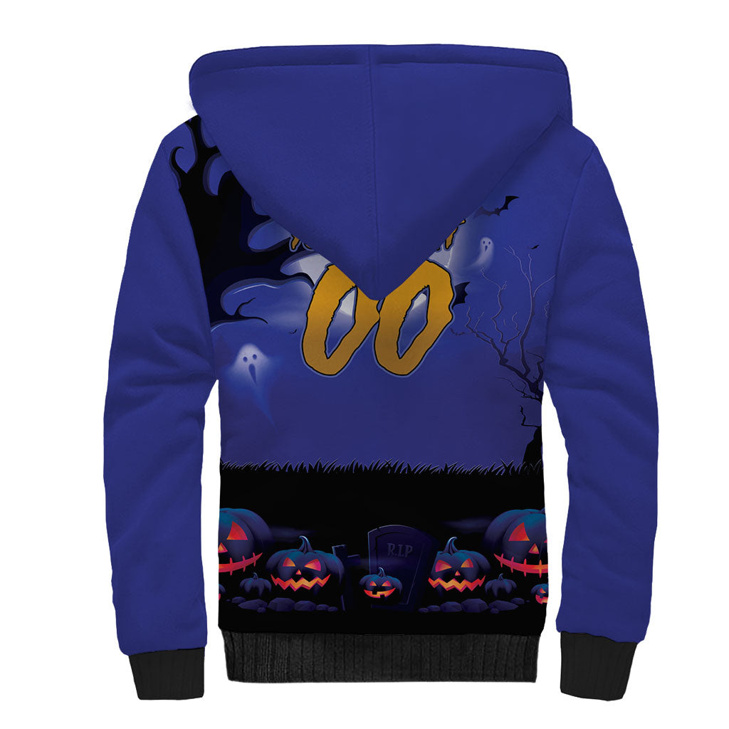 Custom Halloween Newcastle Knights Sherpa Hoodie Spooky Australia Mascot Rugby