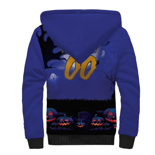 Custom Halloween Newcastle Knights Sherpa Hoodie Spooky Australia Mascot Rugby
