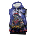 Custom Halloween Newcastle Knights Sleeveless Hoodie Spooky Australia Mascot Rugby