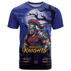 Custom Halloween Newcastle Knights T Shirt Spooky Australia Mascot Rugby