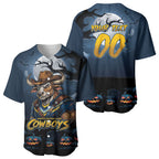 Custom Halloween North Queensland Cowboys Baseball Jersey Spooky Australia Mascot Rugby