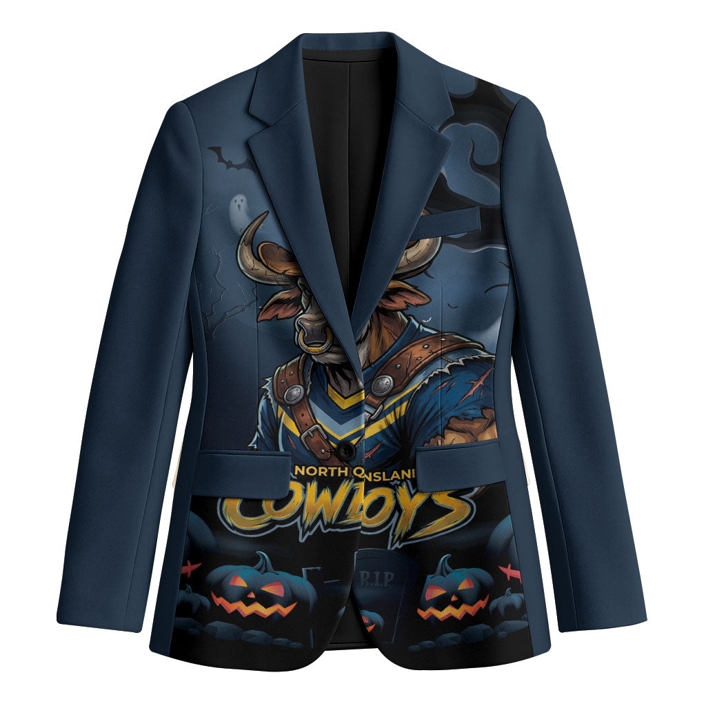 Custom Halloween North Queensland Cowboys Blazer Spooky Australia Mascot Rugby