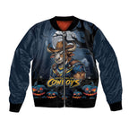Custom Halloween North Queensland Cowboys Bomber Jacket Spooky Australia Mascot Rugby