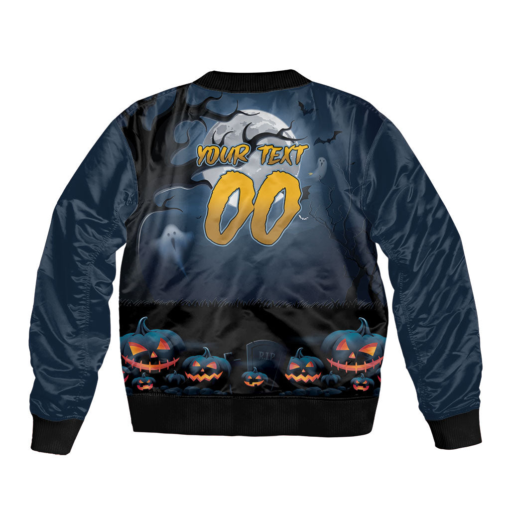Custom Halloween North Queensland Cowboys Bomber Jacket Spooky Australia Mascot Rugby