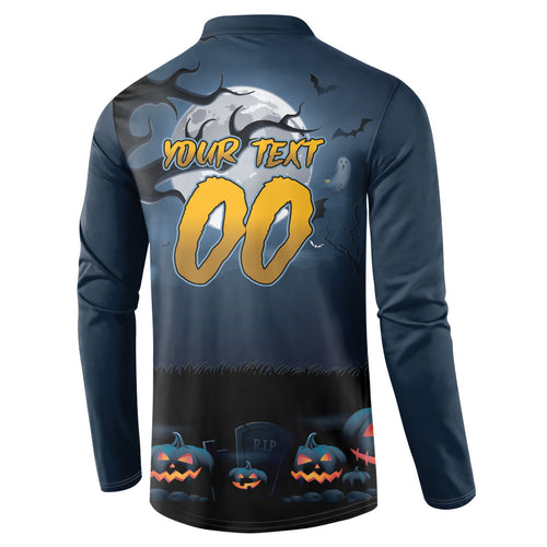 Custom Halloween North Queensland Cowboys Button Sweatshirt Spooky Australia Mascot Rugby