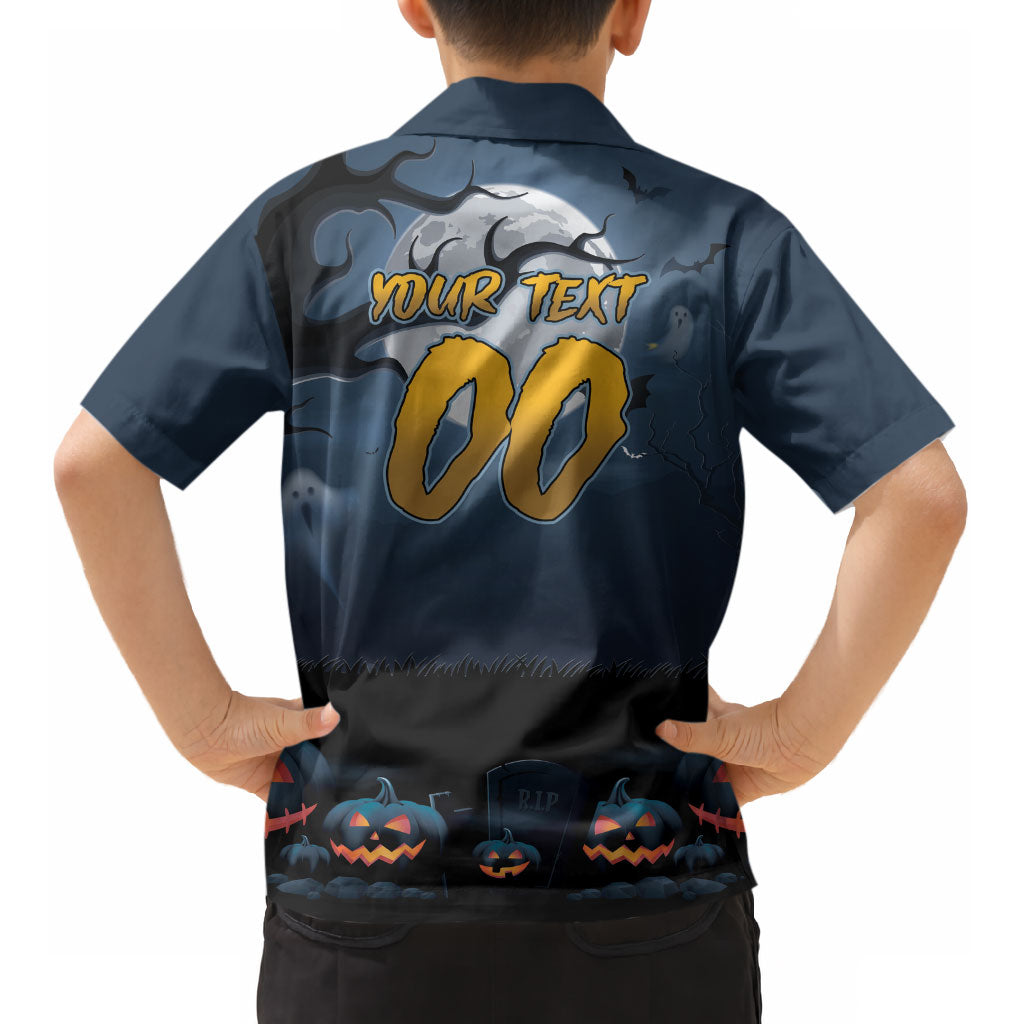 Custom Halloween North Queensland Cowboys Kid Hawaiian Shirt Spooky Australia Mascot Rugby