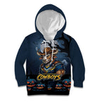 Custom Halloween North Queensland Cowboys Kid Hoodie Spooky Australia Mascot Rugby