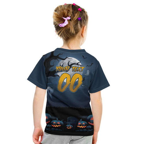 Custom Halloween North Queensland Cowboys Kid T Shirt Spooky Australia Mascot Rugby