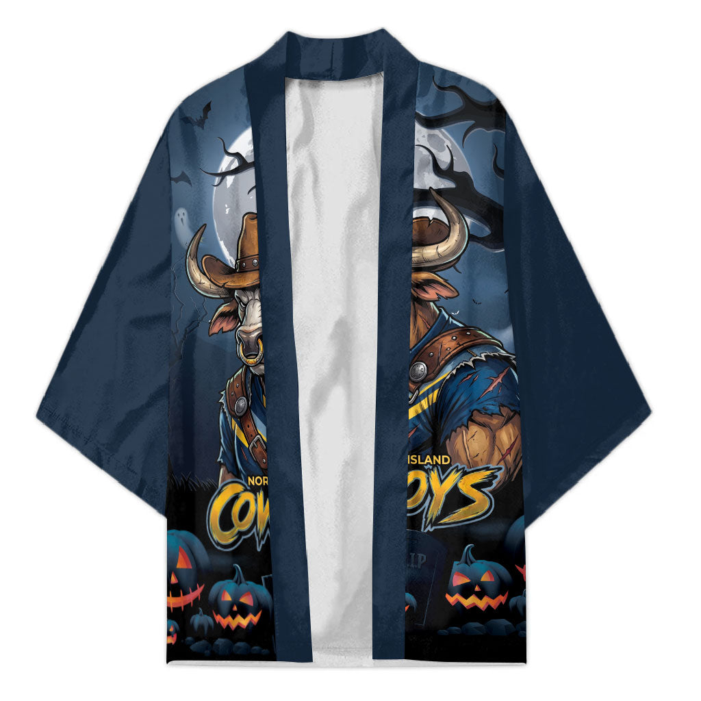 Custom Halloween North Queensland Cowboys Kimono Spooky Australia Mascot Rugby