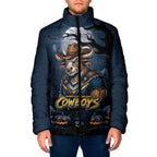 Custom Halloween North Queensland Cowboys Padded Jacket Spooky Australia Mascot Rugby