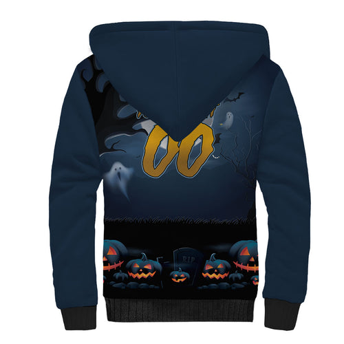 Custom Halloween North Queensland Cowboys Sherpa Hoodie Spooky Australia Mascot Rugby