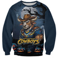 Custom Halloween North Queensland Cowboys Sweatshirt Spooky Australia Mascot Rugby